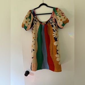 FARM RIO Super Fun Daisy Mini Dress M